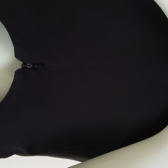 Backless Little Black Dress S.G. Gilberts black crepe   Vintage 1990s sz 12 - Picture 7 of 12